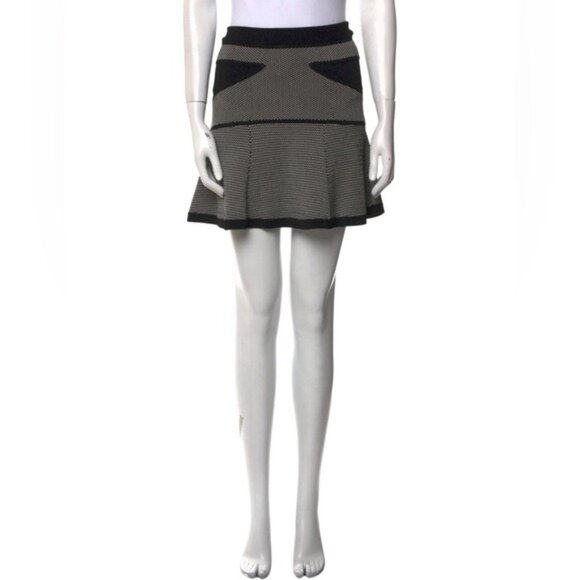 ALC Black and white Skater Mini Skirt Small - Picture 12 of 12